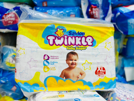 Savlon Twinkle Baby Belt Diaper XL 32 pcs